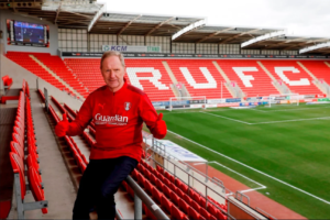 John Breckin Red Glove Day for Rotherham Hospice