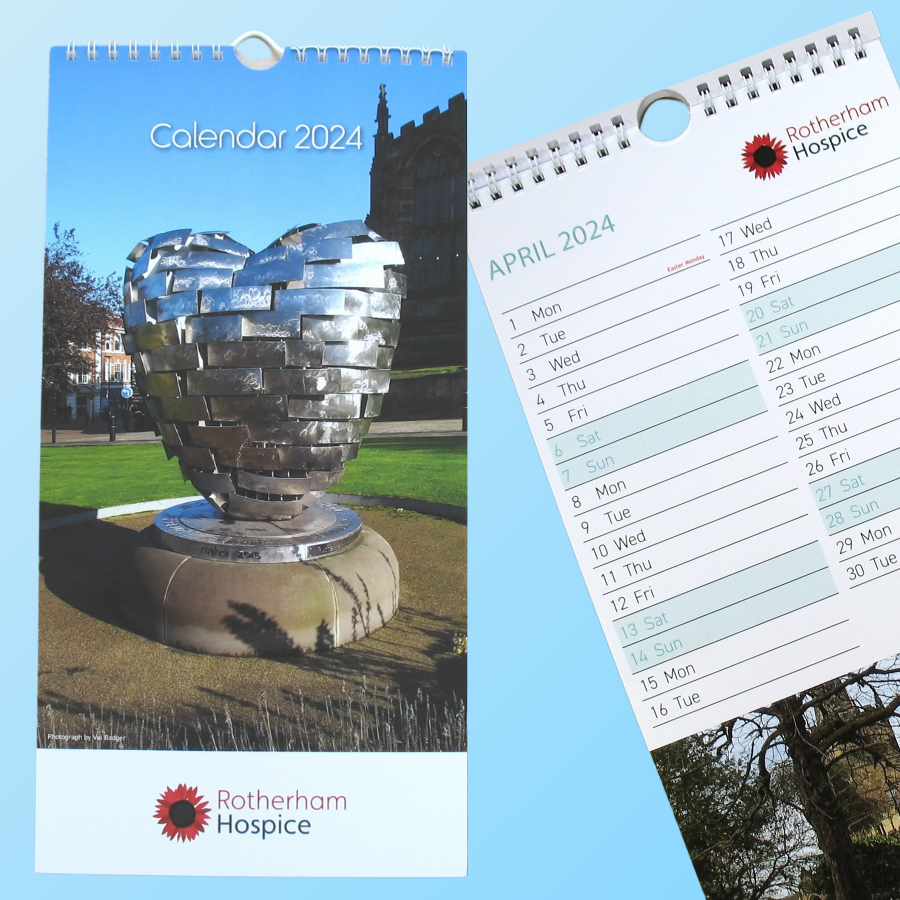 Rotherham Hospice landmarks calendar 2024