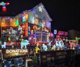 limbs light up maltby with Christmas House for Rotherham Hospice