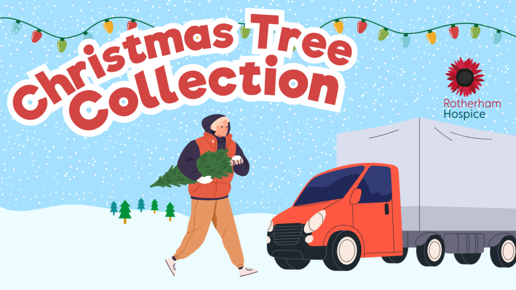 Christmas tree collection with Rotherham Hospice