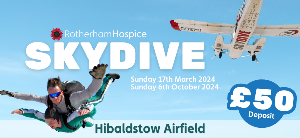 skydive with rotherham hospice