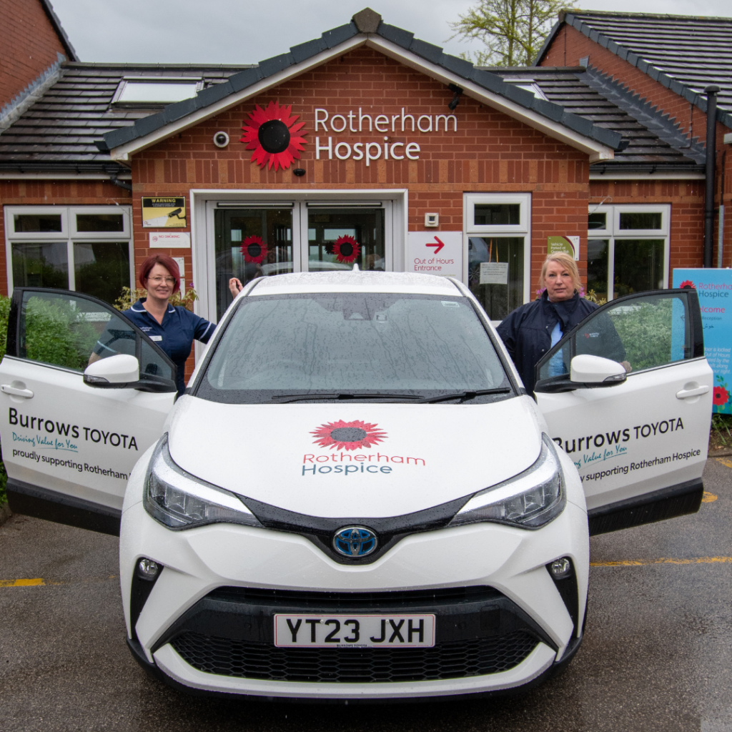Hospice at Home nurses getting in their car to help patients in their own homes