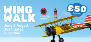 Wing Walk for Rotherham Hospice! Dates available in June and August 2024