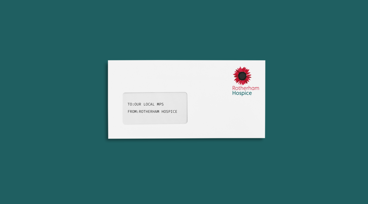 A letter to our local MPs from Rotherham Hospice asking them to attend a debate on hospice funding